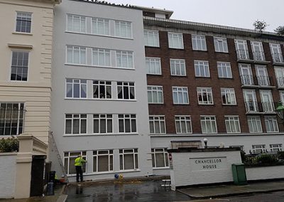 NJC building consultants managed the external cladding refurbishment for a six-storey art deco building in London