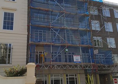 NJC building consultants provided a management of works service for the cladding refurbishment for an art deco building in London